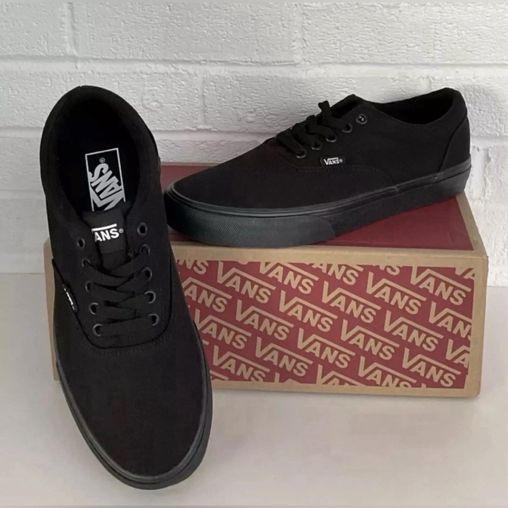 Vans Doheny Black Authentic Classic Canvas Skate Sneaker Mens Size 8.5 Women 10